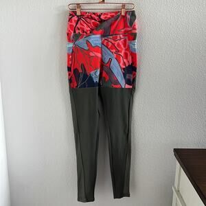 GymShark X Nikki Blackketter Dynamic Legging Pineapple Green Coral Small